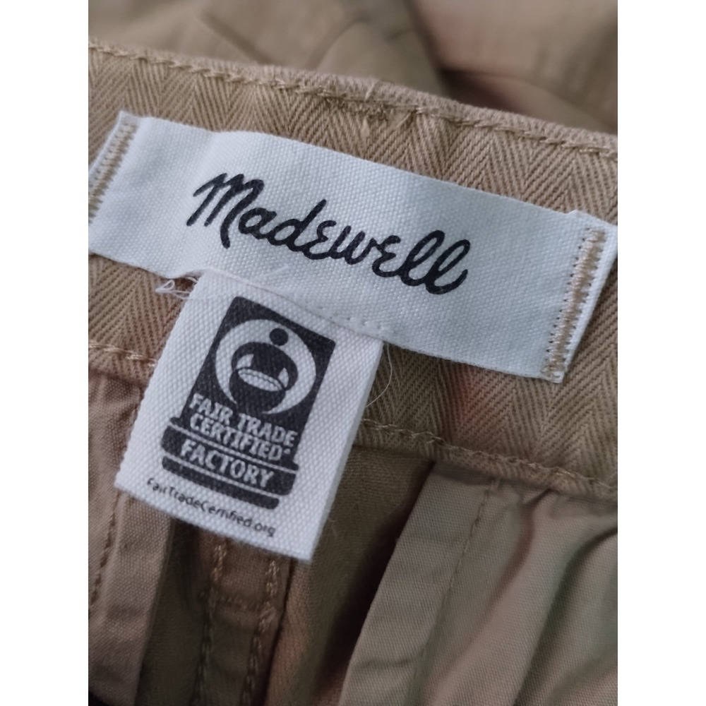 Madewell The Curvy Garment Dyed 90s Straight Cargo Pants Womens 27 Tan Boho - Picture 4 of 7